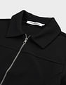 Calvin Klein Zipper Long Sleeve Milano Top