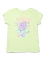 U.S. Polo Assn. Kids Girls Graphic Printed Regular Fit T-Shirt