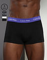 Calvin Klein Underwear Cotton Spandex Low Rise Trunks - Pack Of 3