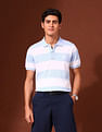 U.S. Polo Assn. Horizontal Striped Working Holiday Polo Shirt