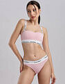 Calvin Klein Underwear Womens Pink Solid Panties