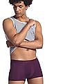Calvin Klein Underwear Men Purple Elasticized Brand Waist Solid Trunks