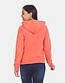 Aeropostale Orange Hooded Zip Up Sweatshirt