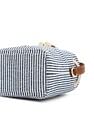 Tommy Hilfiger Striped Blue Cotton Sling Bag