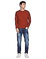 Aeropostale Men Blue Skinny Fit Whiskered Jeans