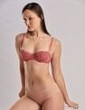 Calvin Klein Underwear Beige Solid Low Rise Panties