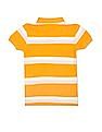 U.S. Polo Assn. Kids Ribbed Collar Striped Polo Shirt