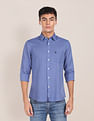 U.S. Polo Assn. Spread Collar Solid Casual Shirt