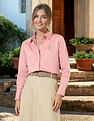 U.S. Polo Assn. Women Satin Regular Fit Shirt