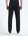 Flying Machine Twill Geometric Print Trousers