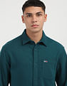 Tommy Hilfiger Solid Cotton Flannel Shirt