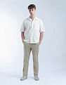 Flying Machine Grid Tattersall Checked Digitopia Oversized Shirt