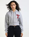 Tommy Hilfiger Regular-Fit Cotton Hooded Neck Zip-Front Sweatshirt
