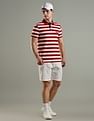 Tommy Hilfiger Striped Regular Fit Cotton Polo T-Shirt