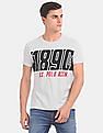 U.S. Polo Assn. Denim Co. Grey Cut And Sew Panel Brand Print T-Shirt