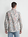 Arrow Sport Floral Print Satin Shirt