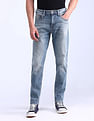 Flying Machine Slash Slim Tapered Fit Jeans
