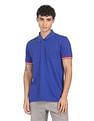 AD by Arvind Cotton Solid Polo Shirt
