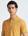 Flying Machine All Over Print Cotton Polo Shirt