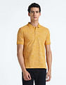 Flying Machine All Over Print Cotton Polo Shirt