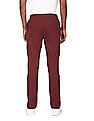 U.S. Polo Assn. Men Maroon Mid Rise Solid Track Pants