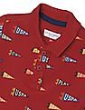 U.S. Polo Assn. Kids Boys Ribbed Collar Printed Polo Shirt