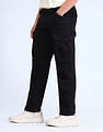 Flying Machine Cobain Loose Fit Black Jeans