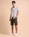U.S. Polo Assn. Denim Co. Abstract Printed Slim Fit Shirt