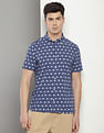 Tommy Hilfiger Mini Palm Print Slim Shirt
