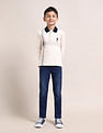U.S. Polo Assn. Kids Boys Horizontal Striped Cotton Polo Shirt