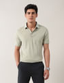 Arrow Solid Pure Cotton Polo Shirt
