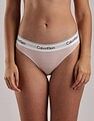 Calvin Klein Underwear Pink Solid Mid Rise Panties