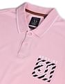 AD by Arvind Cotton Colour Block Polo Shirt
