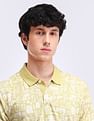 Flying Machine Abstract Print Regular Fit Polo Shirt