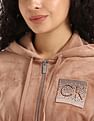 Calvin Klein Embossed Monogram Hood Sweatshirt