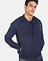 Flying Machine Raglan Sleeve Solid Bomber Jacket