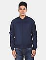 Flying Machine Raglan Sleeve Solid Bomber Jacket