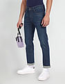 Flying Machine Slim Tapered Fit Dark Wash Jeans