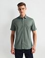 Arrow Sports Point Collar Cotton Shirt