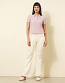 U.S. Polo Assn. Women Regular Fit Textured Polo Shirt