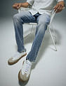 Flying Machine Slash Slim Tapered Fit Stone Washed Jeans