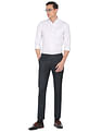Arrow Patterned Weave Hudson Tailored Fit Trousers