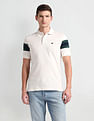 Arrow Sports Ribbed Collar Solid Polo Shirt