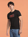 Flying Machine Brand Print Crew Neck T-Shirt