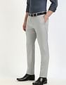 Tommy Hilfiger Regular-Fit Self-Design Mid-Rise Trouser