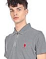 U.S. Polo Assn. Zipper Placket Check Polo Shirt