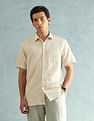 Arrow Cotton Linen Regular Fit Shirt
