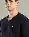 Tommy Hilfiger Solid Regular-Fit Cotton Sweater