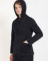 Tommy Hilfiger Solid Regular-Fit Viscose Single Breasted Blazer