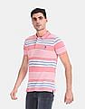 U.S. Polo Assn. Pink Stripe Pique Polo Shirt
